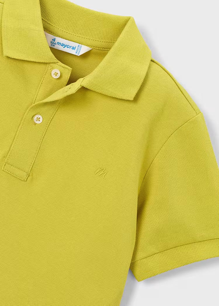 Boys Basic Short Sleeve Polo- Olive