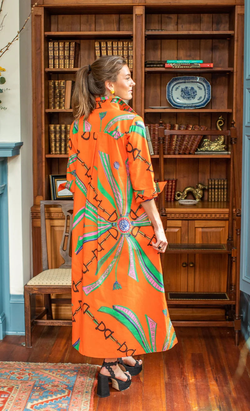 Estate Orange© Long Shirt Dress
