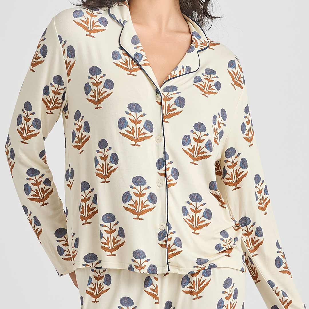 Womens Bamboo PJ Set- Dandelion