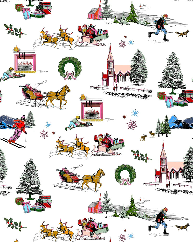 Katie Kime Sleep Shirt- Holiday Toile