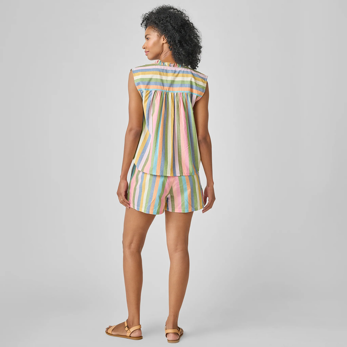 Women's Misha Top- Parade Stripe