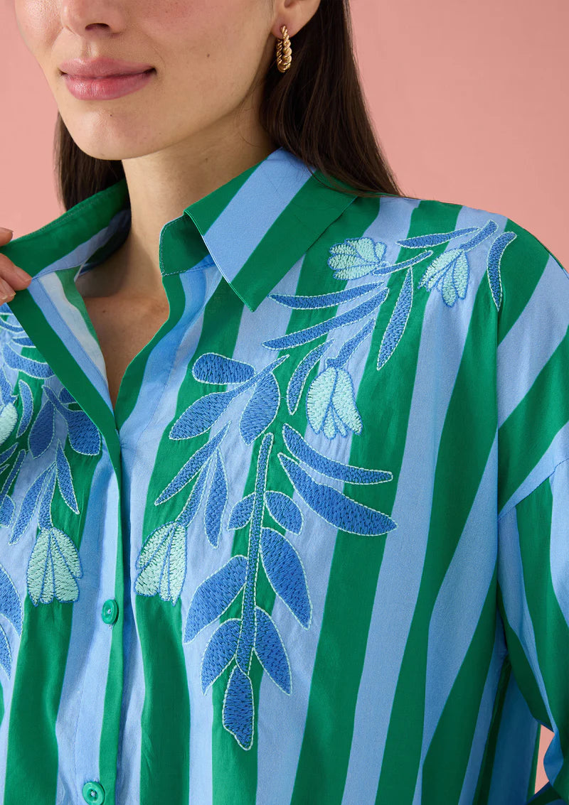Micah Shirt- Parasol Stripe