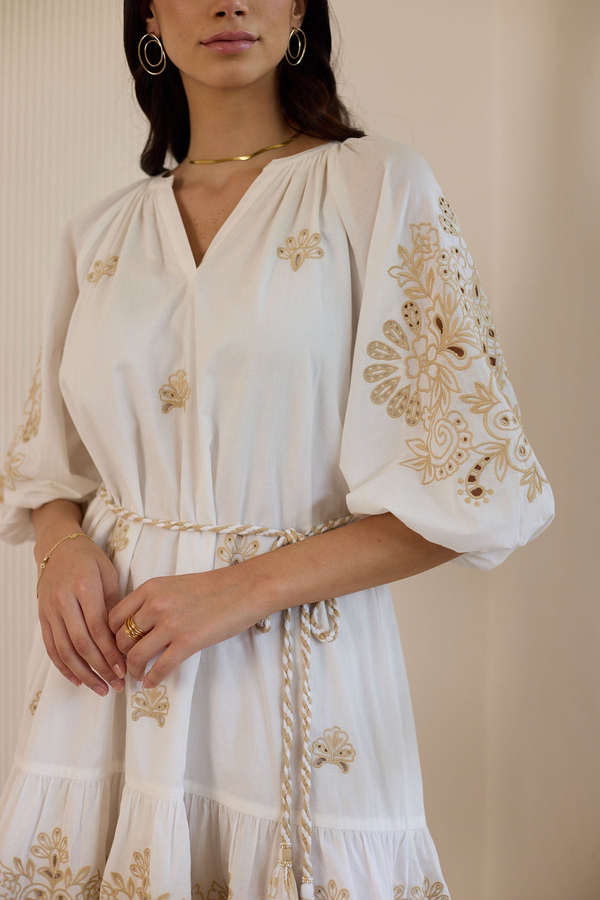 Elizabeth Mini Dress- White