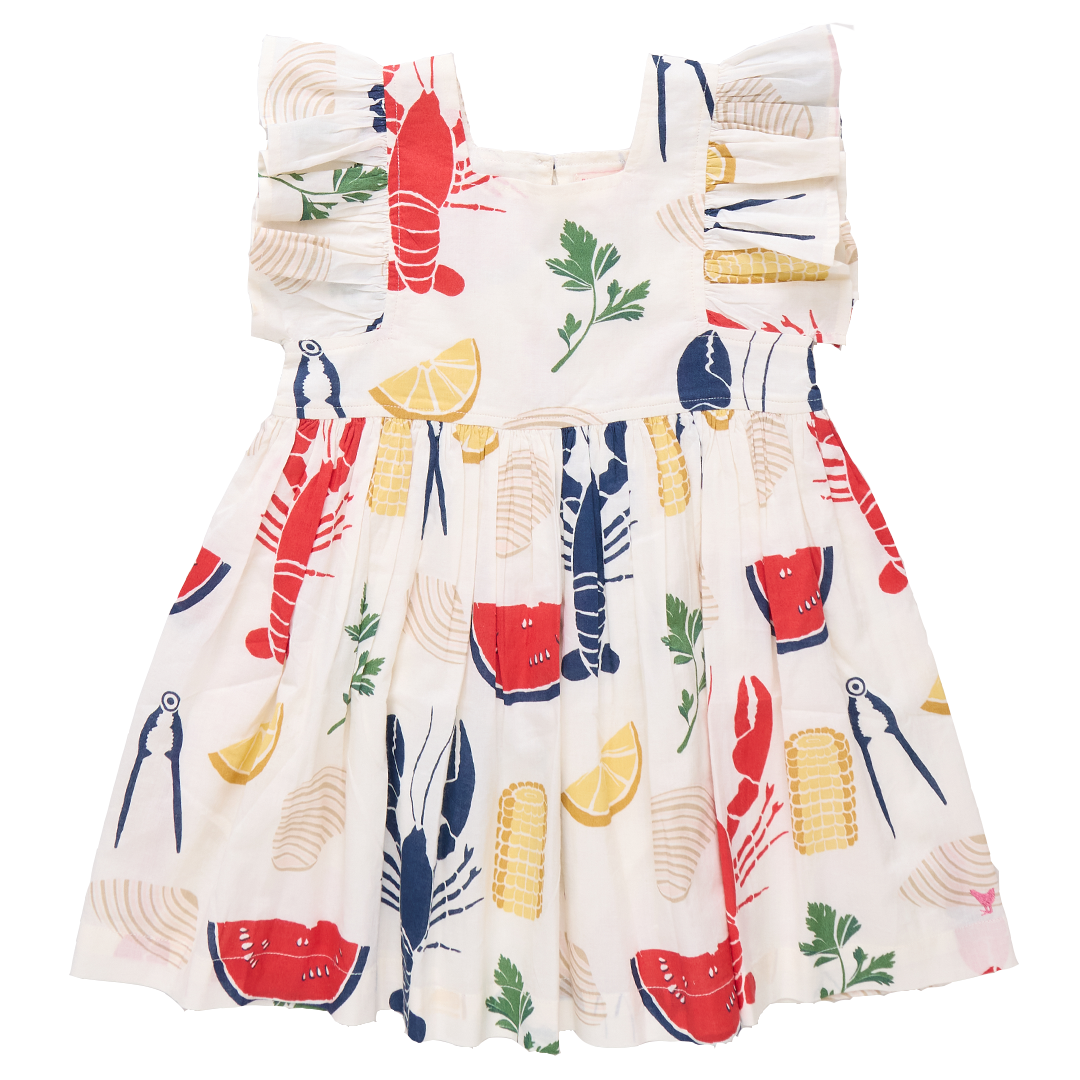 Girls Elsie Dress- Clam Bake