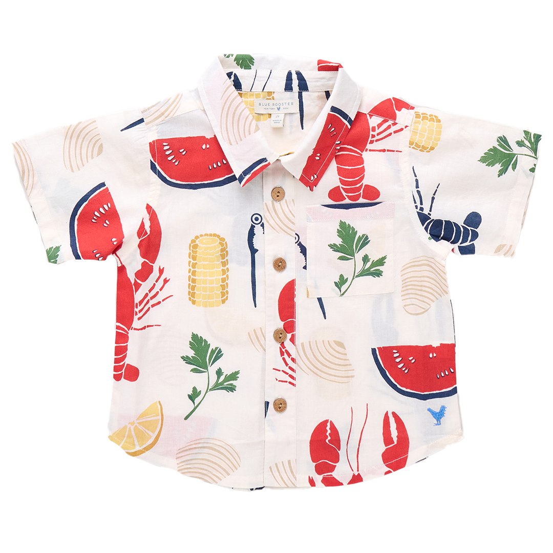 Boys Jack Shirt- Clam Bake