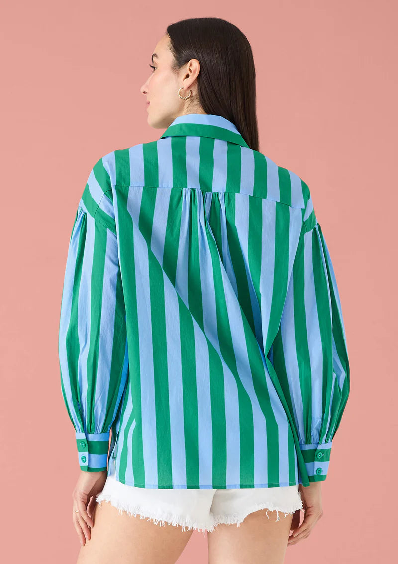 Micah Shirt- Parasol Stripe