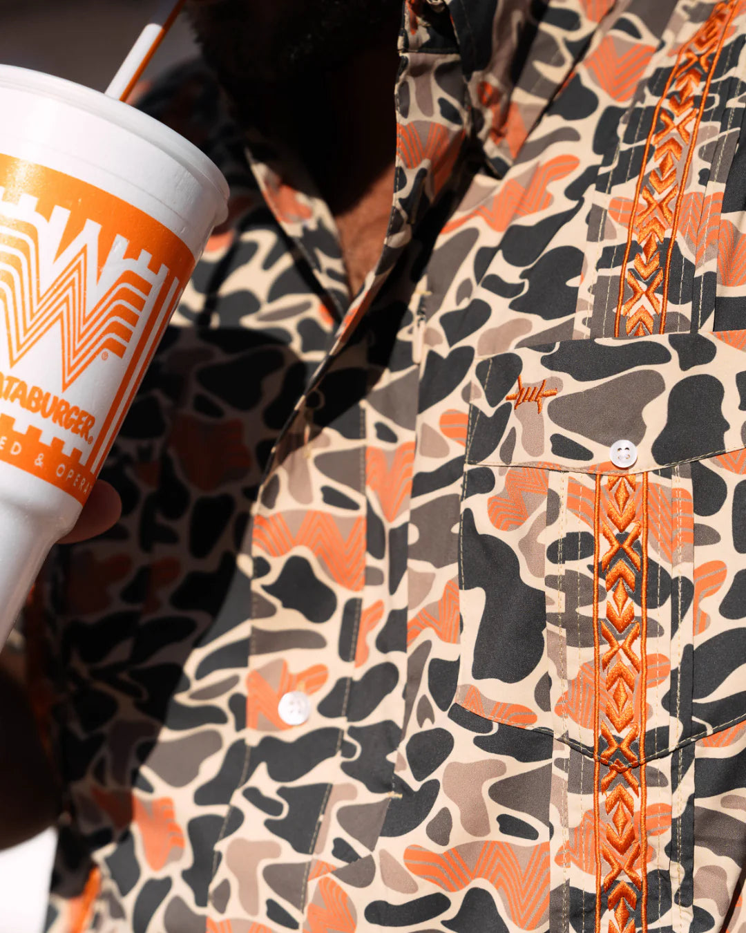 Guayabera Libre- Whataburger Camo