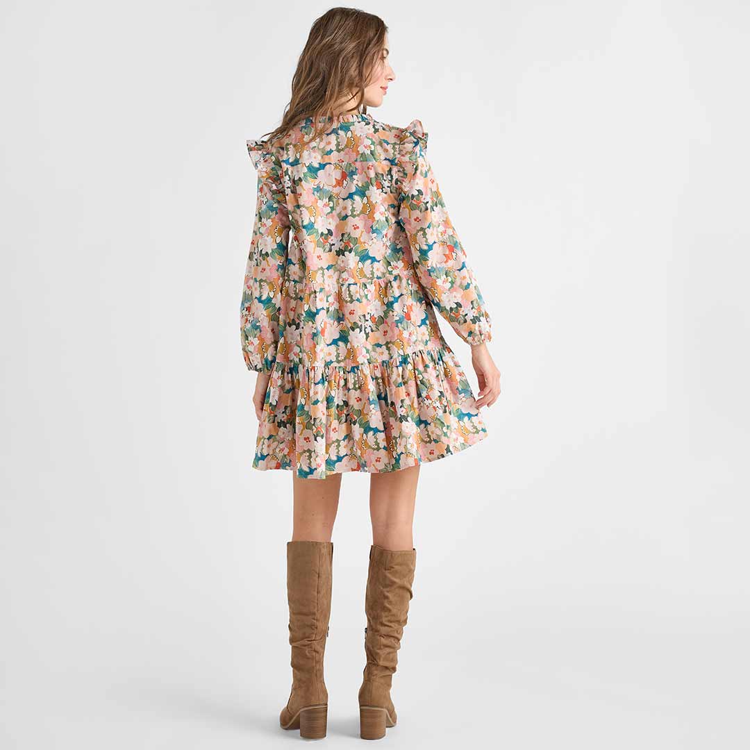 Womens Kalani Dress- Watercolor Floral