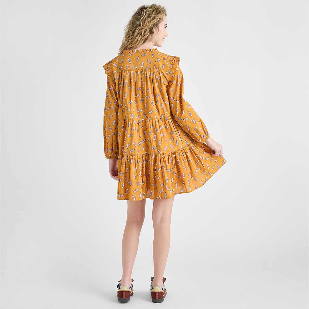 Womens Kalani Dress- Flying Footballs