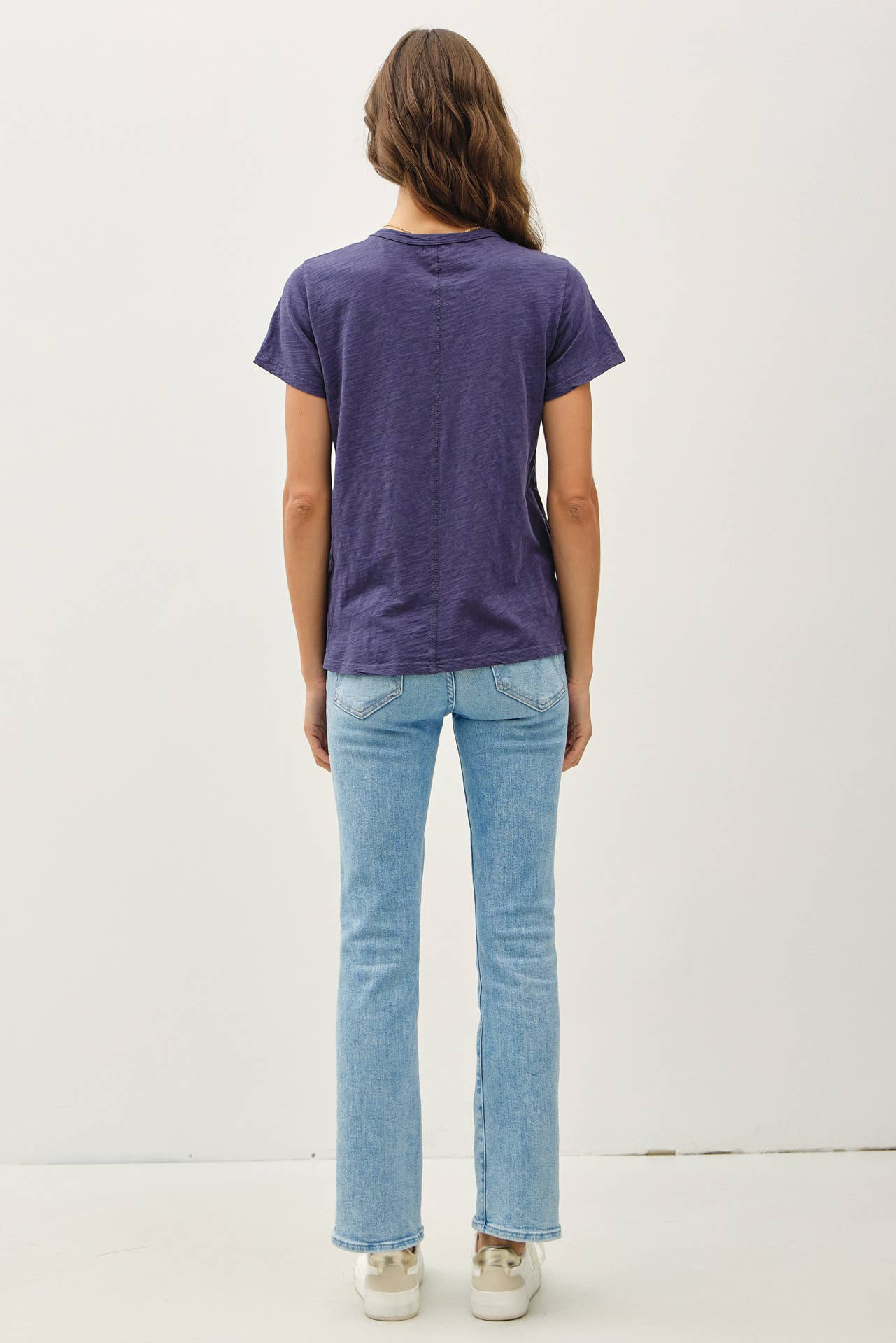 Garment Dyed Slub Tee- Indigo