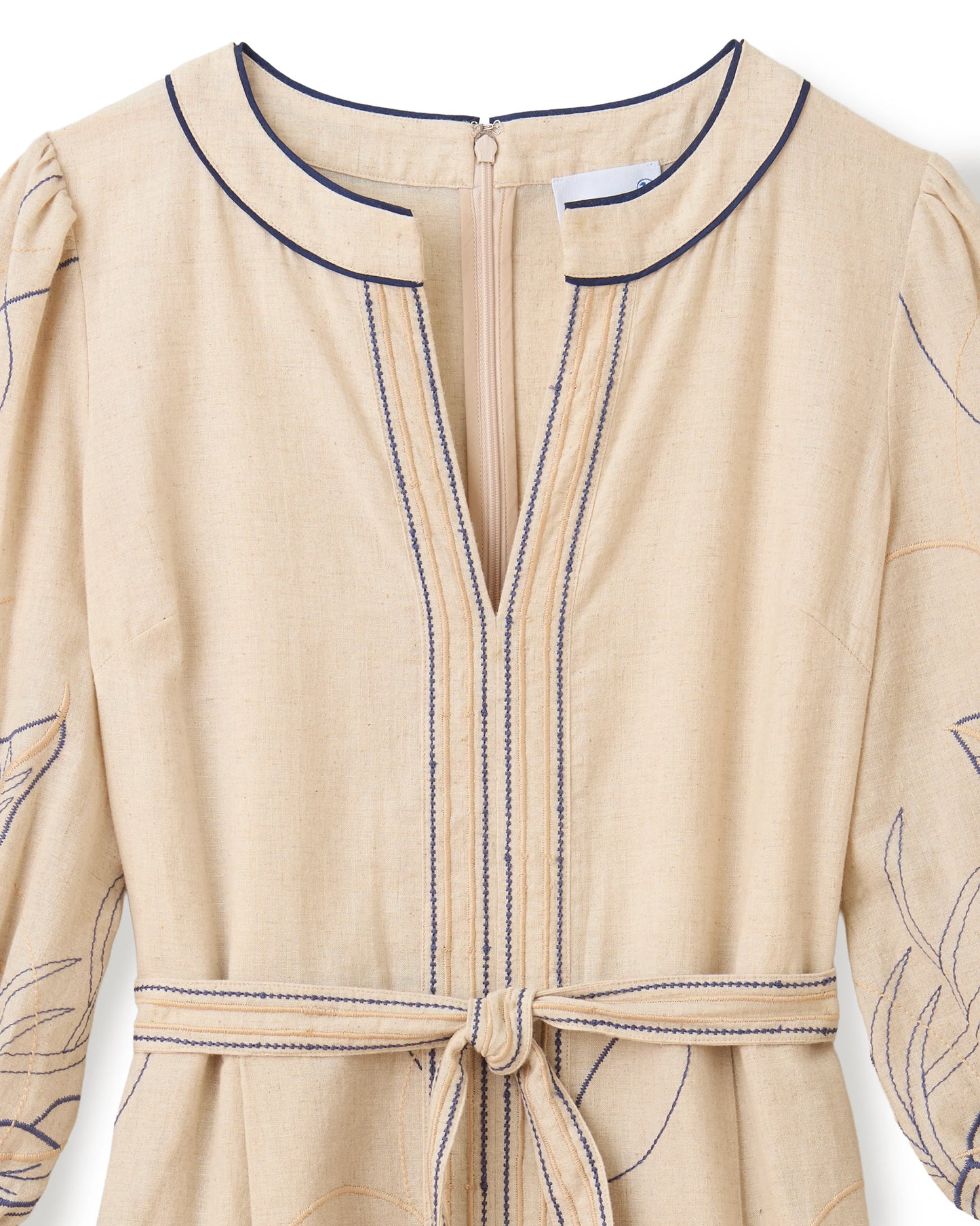 Sandy Midi Dress- Natural Linen