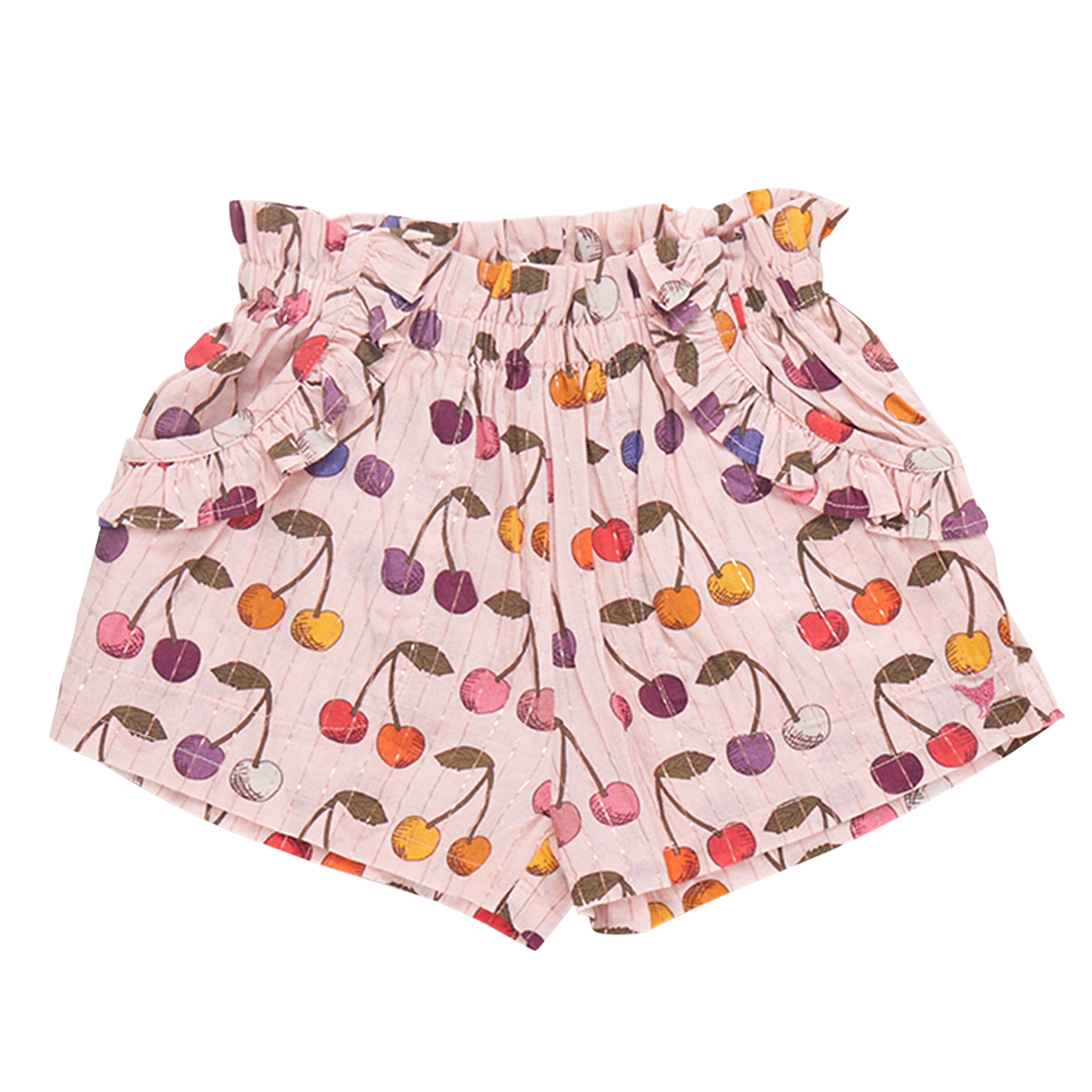 Girls Theodore Short- Cloud Pink Cherry