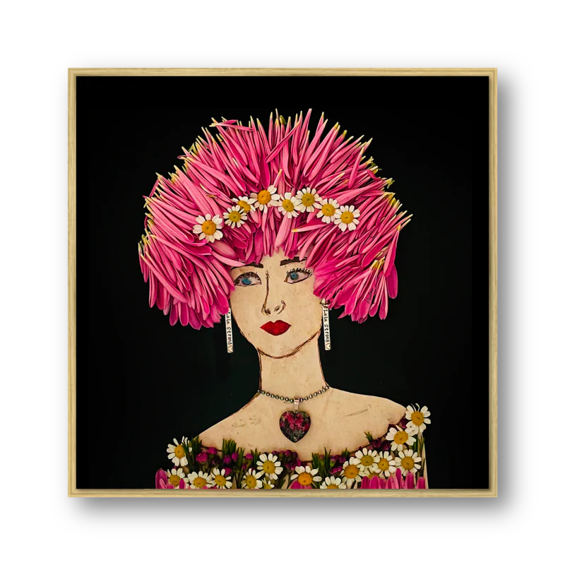"Pink" Floated Metal Print - 10x10