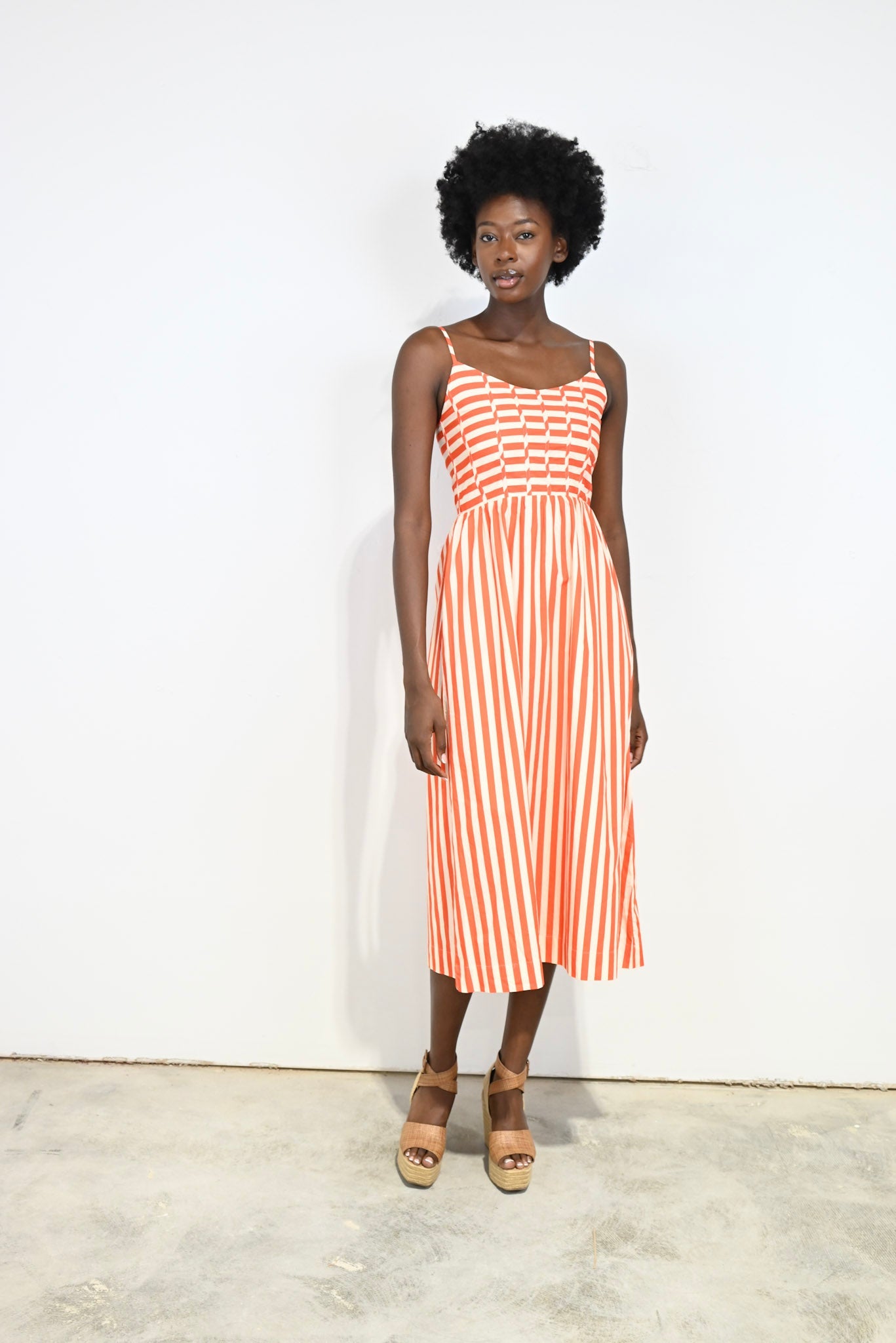 Corset Dress in Red Stripe
