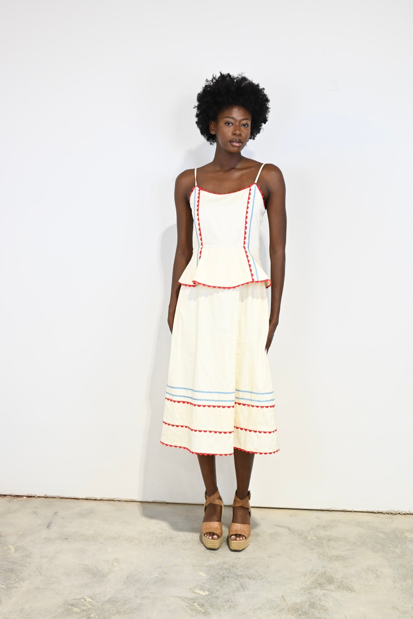 Brittany Dress in Rickrack