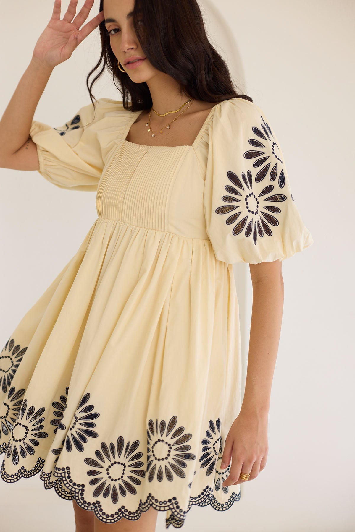 Willa Mini Dress- Cream