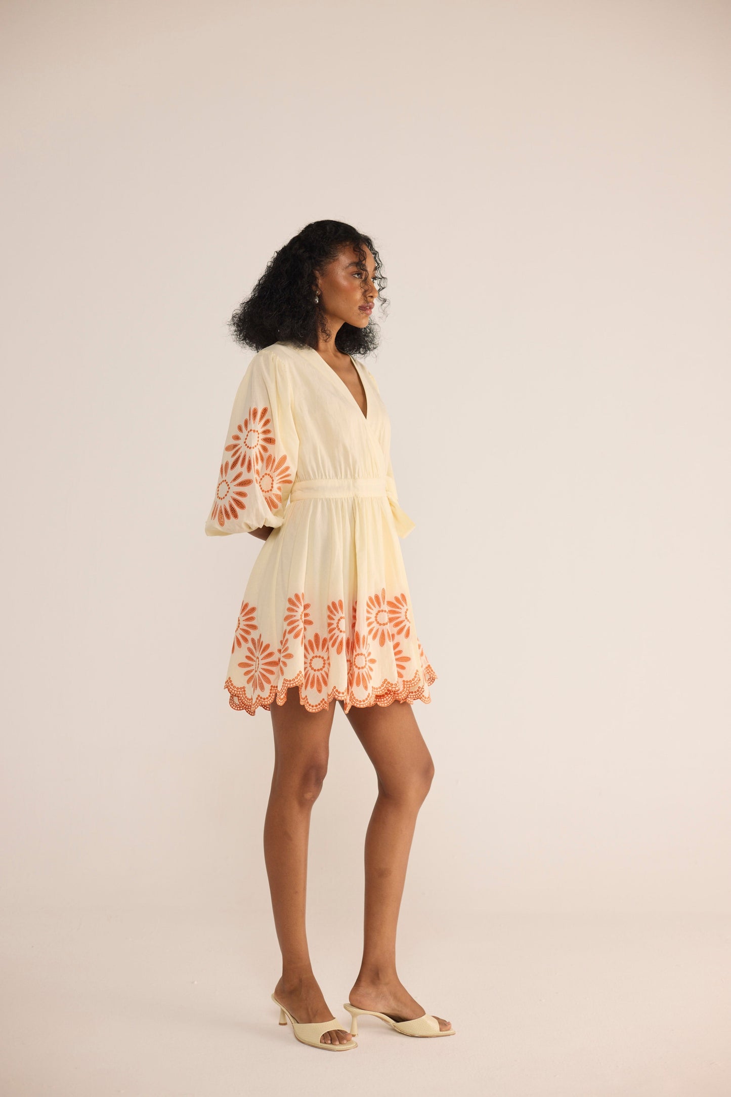 Marlin Mini Dress- Orange