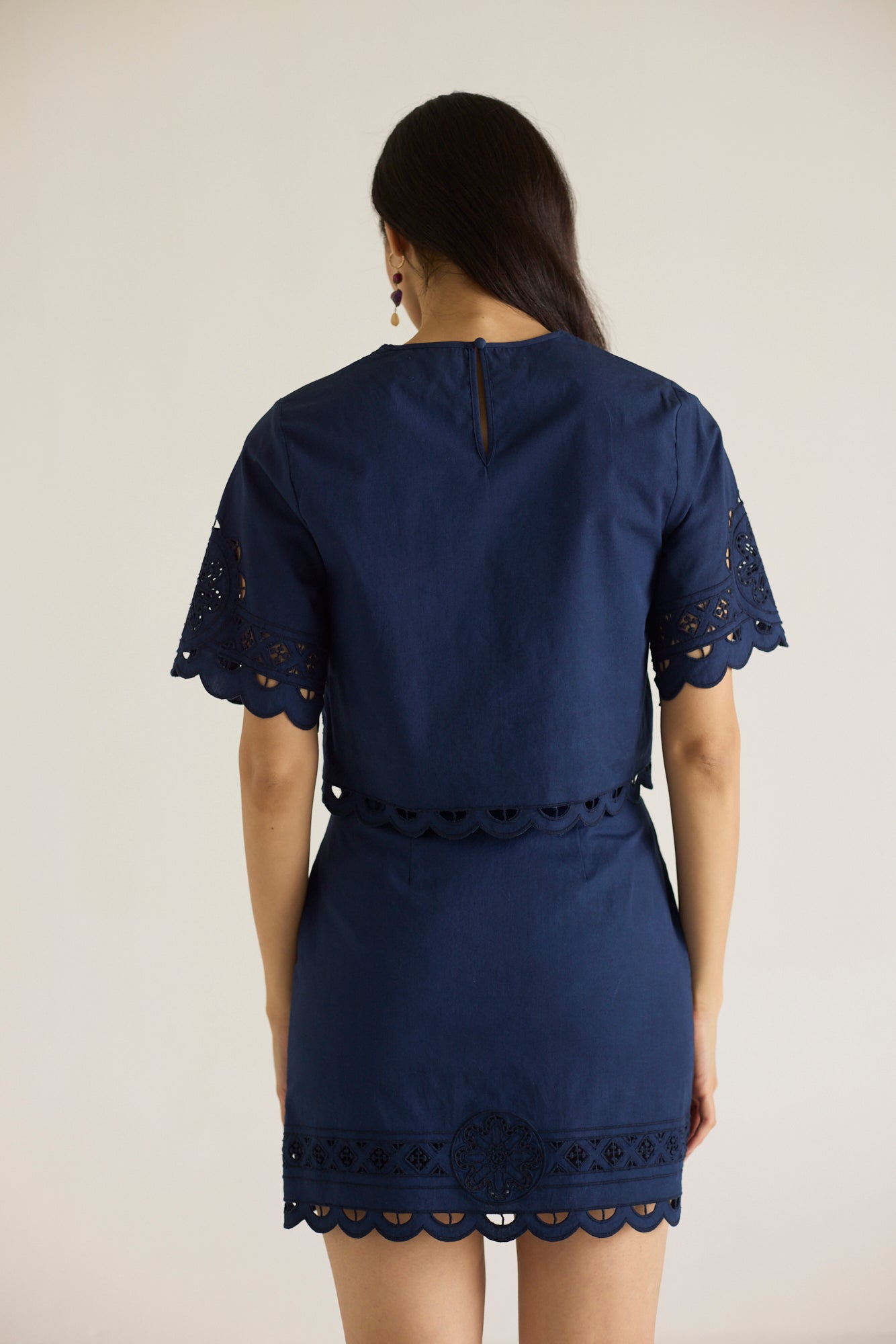 Carrie Mini Skirt- Navy