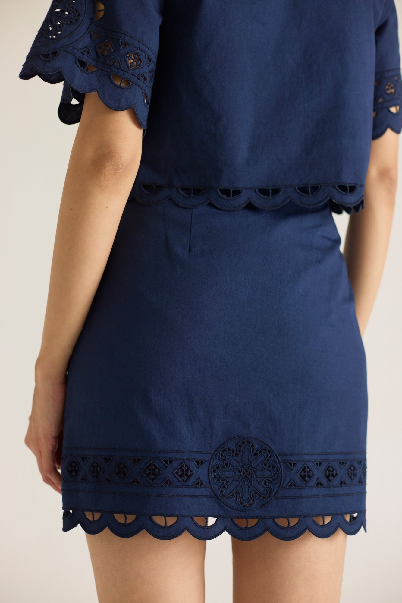 Carrie Mini Skirt- Navy