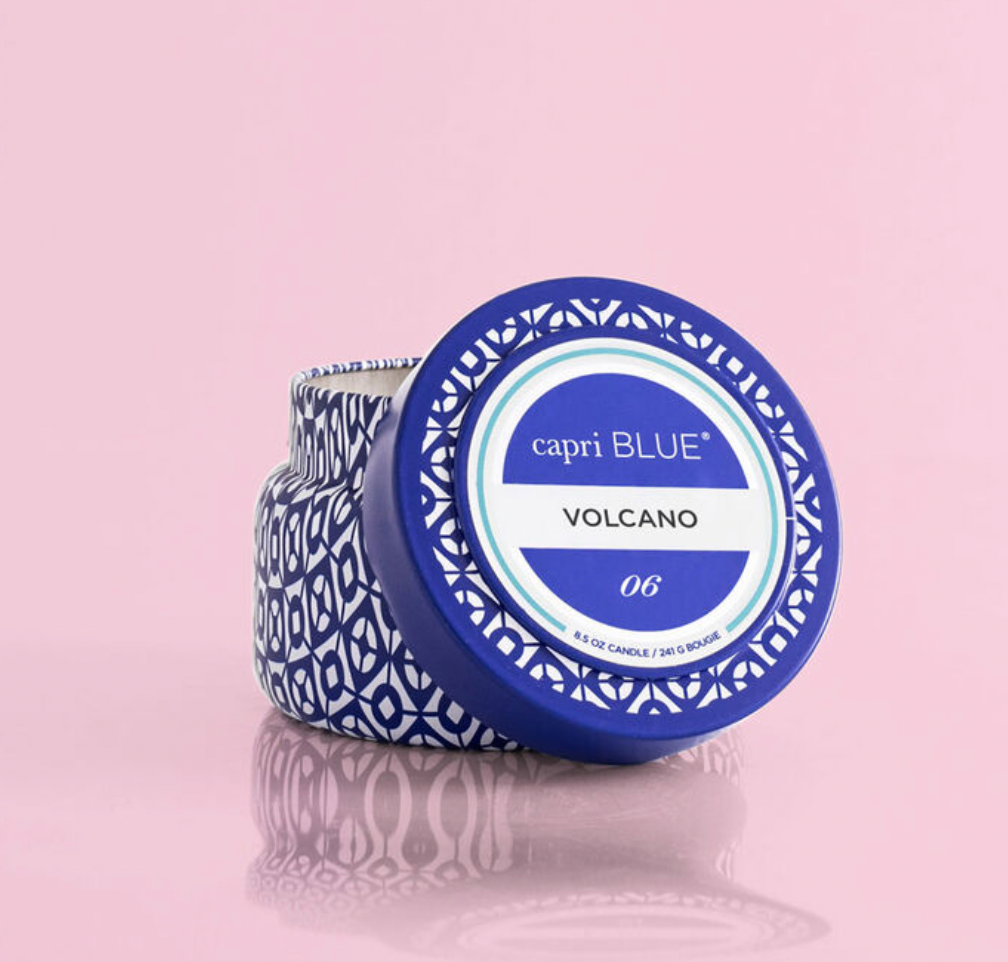 Capri Blue Printed Travel Tin, 8.5oz