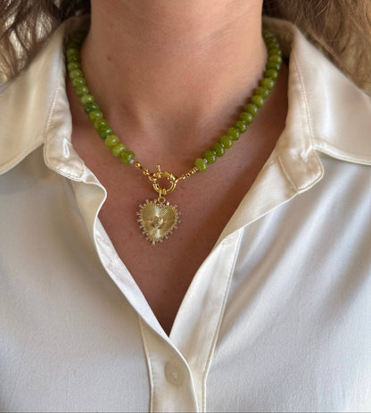 Fern Green Gemstone Necklace
