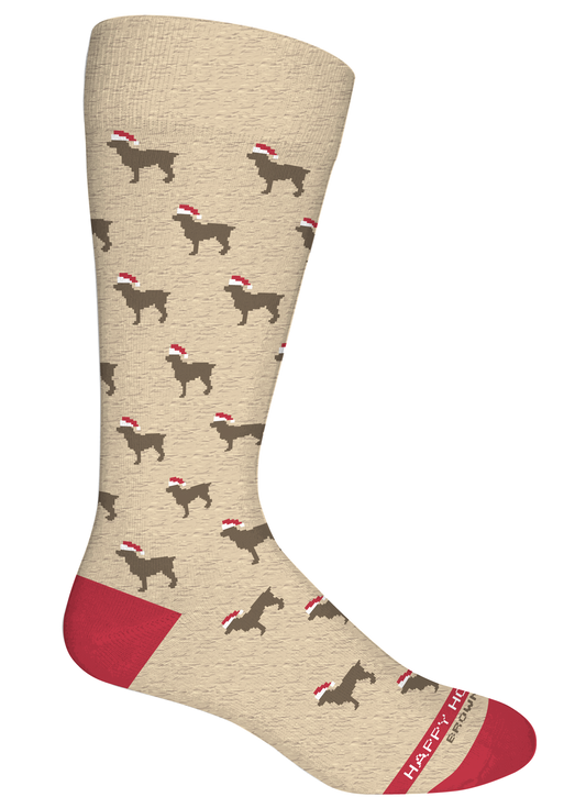 Howlidays (Boykin) Socks: Oatmeal Heather