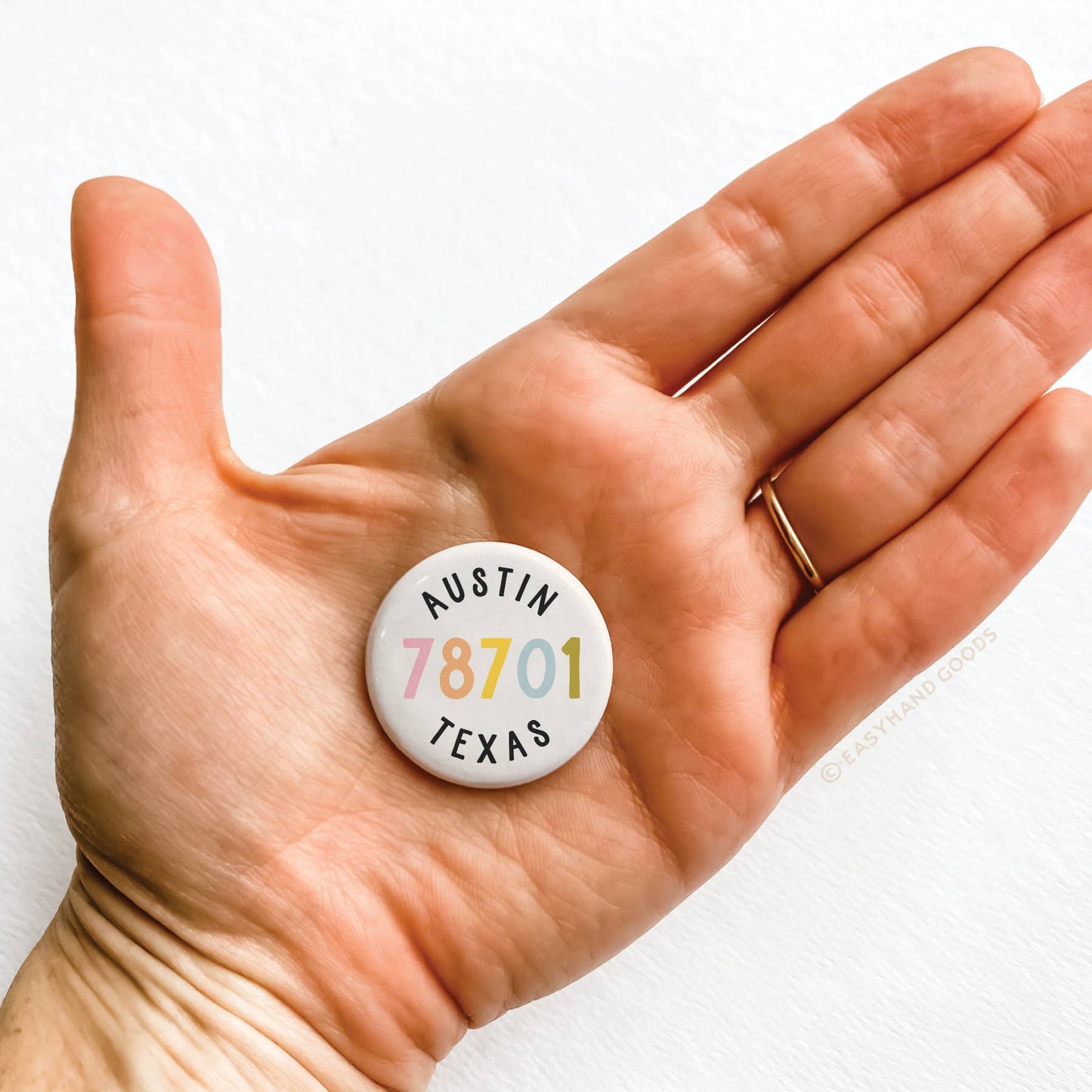 Custom Zip Code Button: Mix 4 / Packaged / Pinback Button