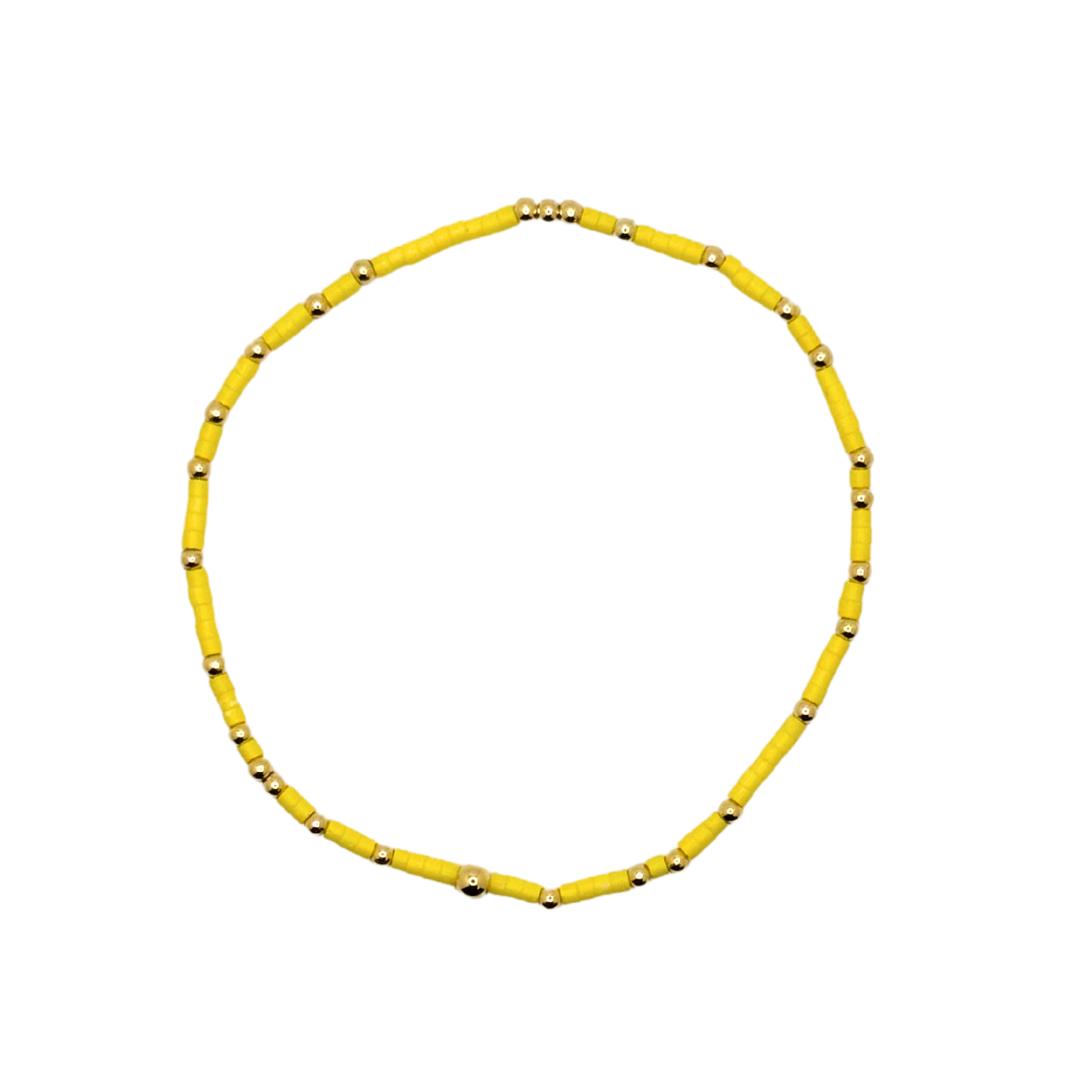 Yellow Bitty Bauble Bracelet