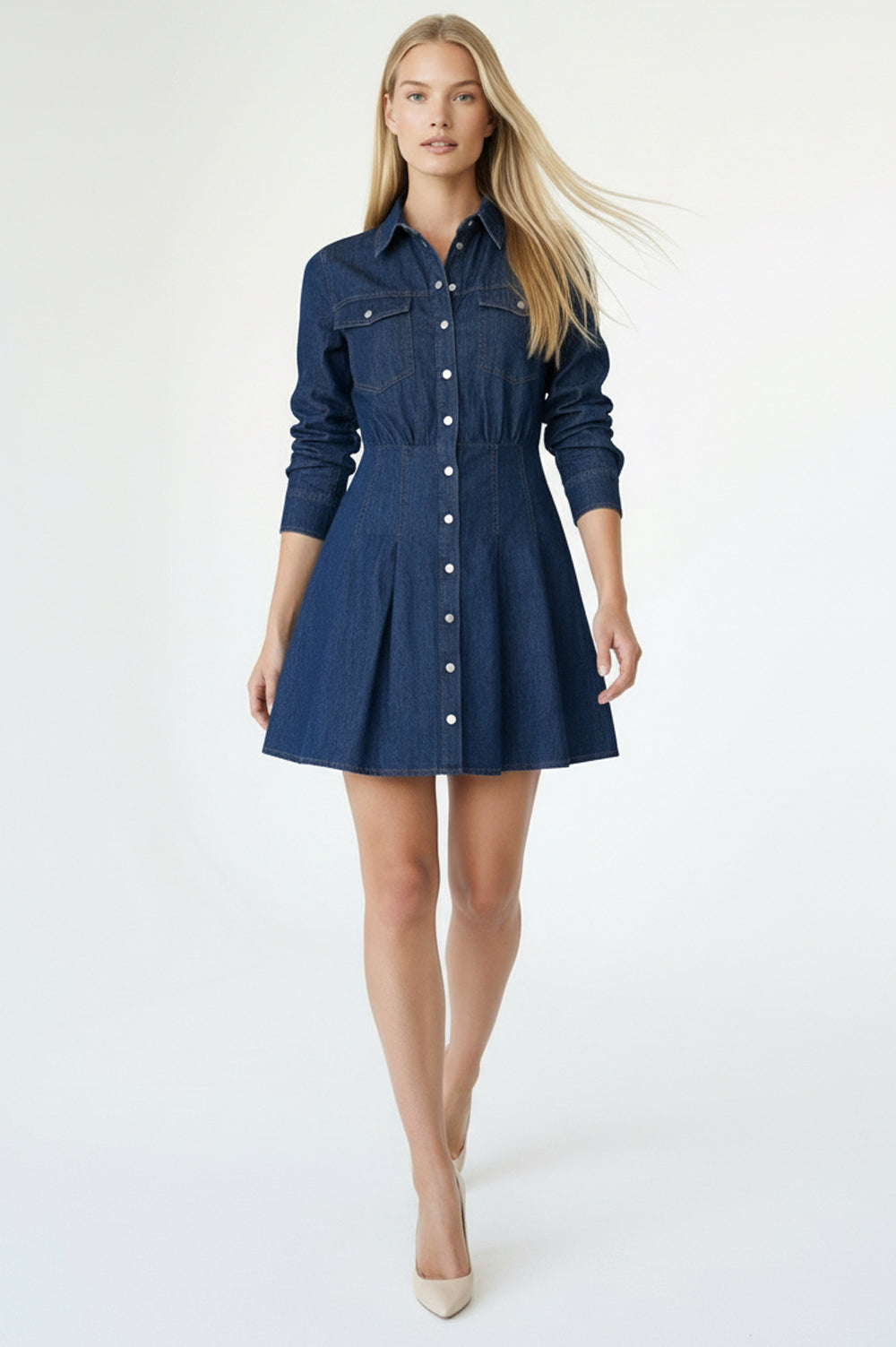 Senaora Dress- Indigo