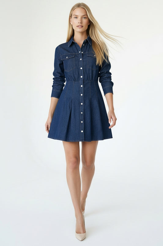 Senaora Dress- Indigo