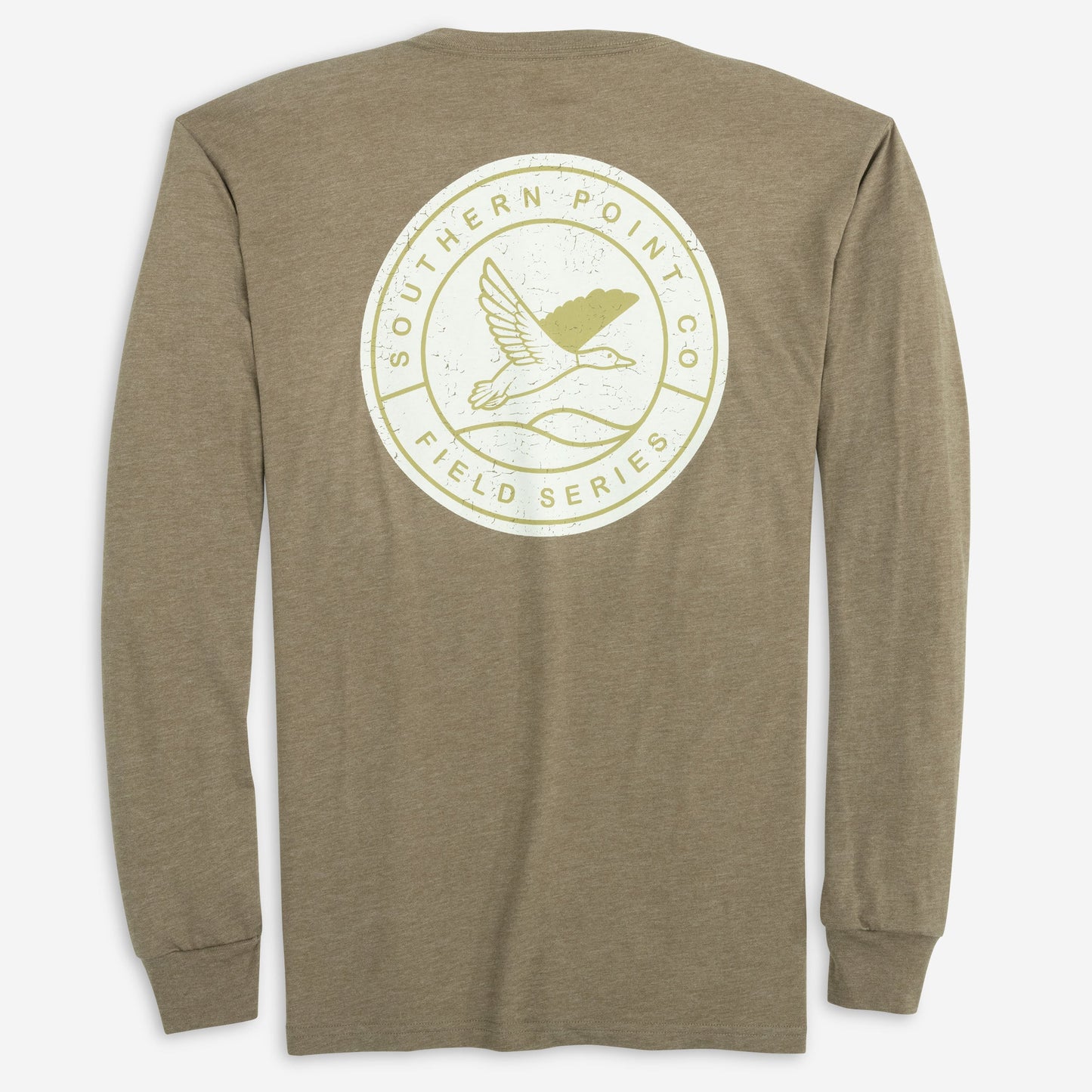 Youth Signature Long Sleeve Tee- Field Series Wood Grain