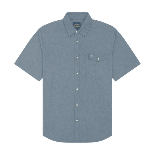 Short Sleeve Western Field Shirt- Denim