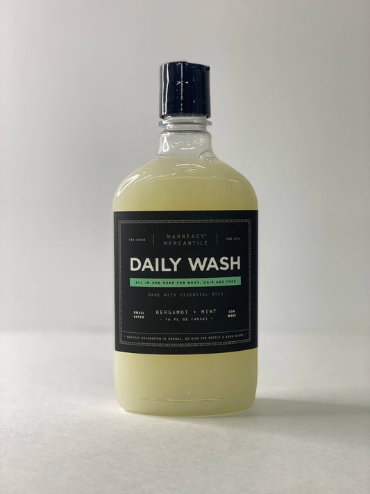Daily Wash- Bergamot + Mint 16 oz