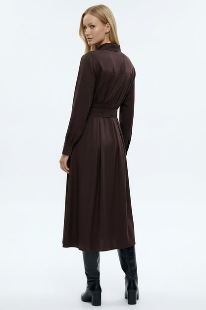 Lena Dress- Brown