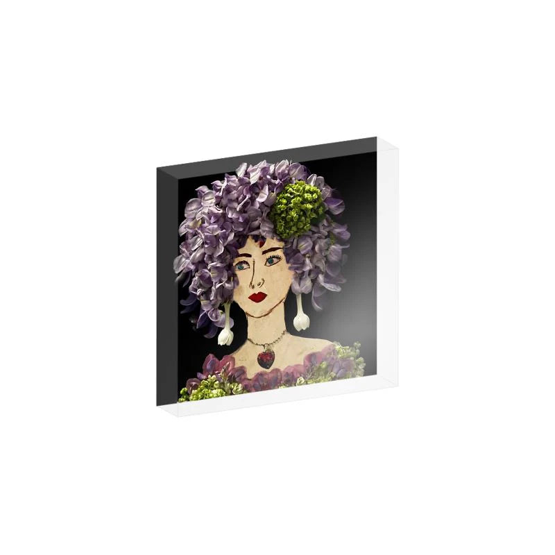 Wisteria Acrylic Block- 4x4