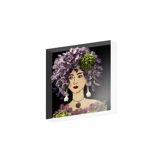 Wisteria Acrylic Block- 4x4