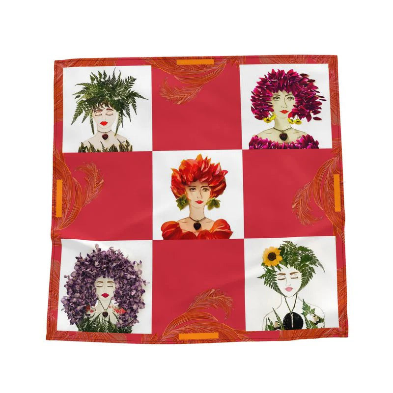 A Handful of Lulus 100% Silk Satin Bandana
