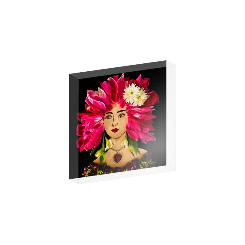 "Sooner Garden" Acrylic Block- 4x4
