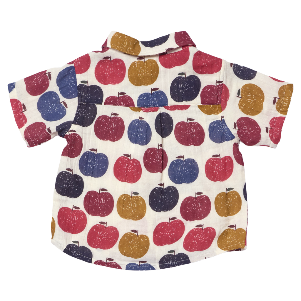 Boys Jack Shirt- Blue Delicious Apples
