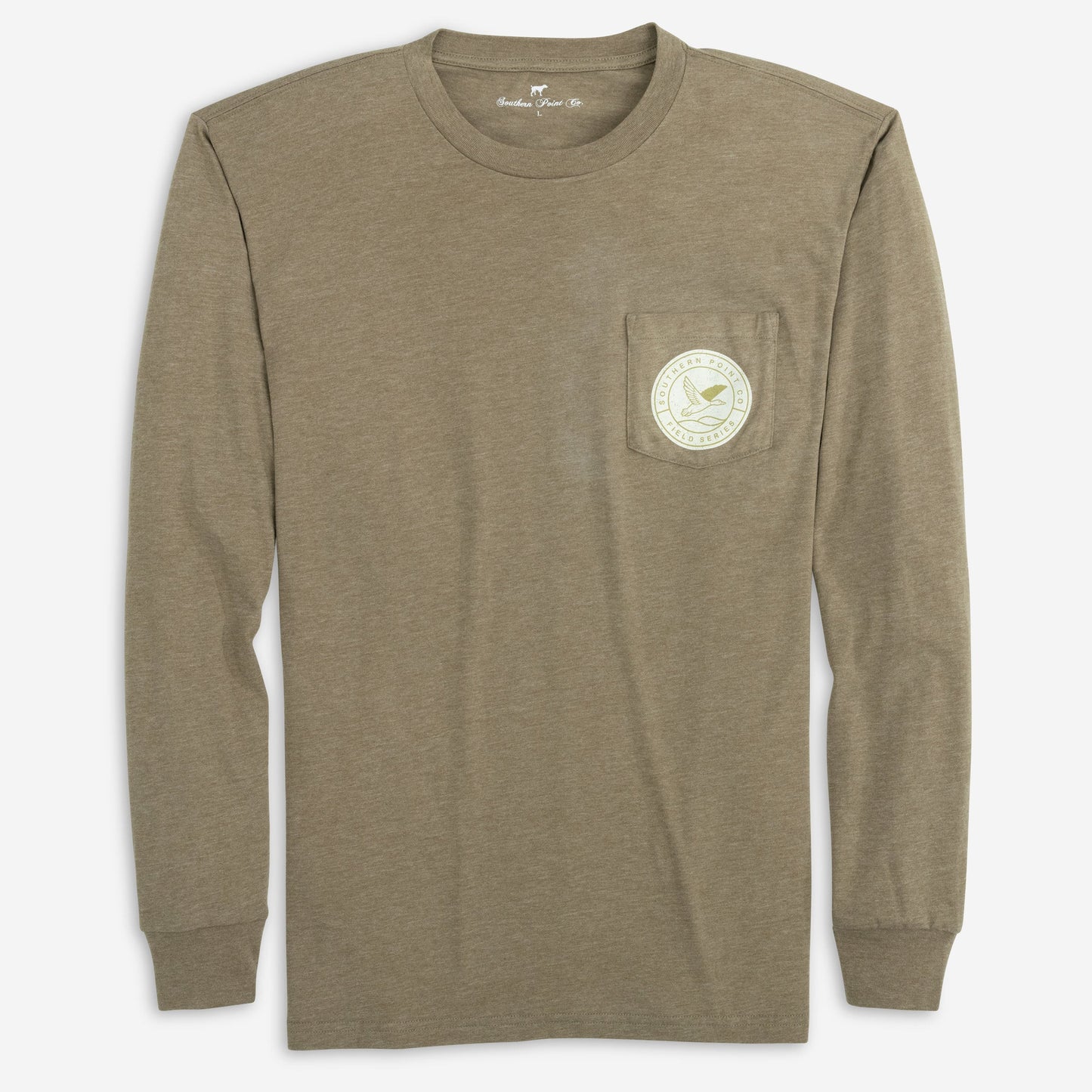 Youth Signature Long Sleeve Tee- Field Series Wood Grain