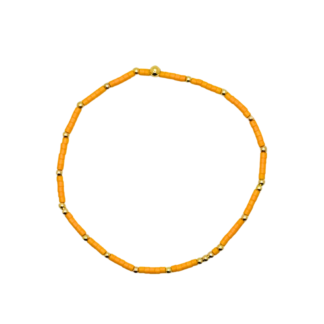 Tangerine Bitty Bauble Bracelet