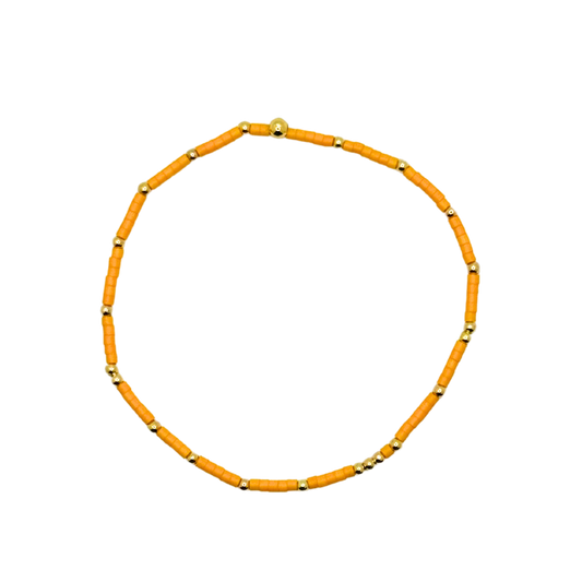 Tangerine Bitty Bauble Bracelet