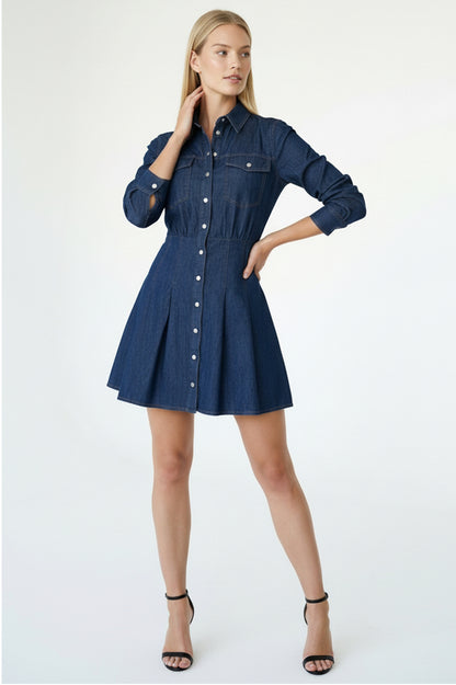 Senaora Dress- Indigo