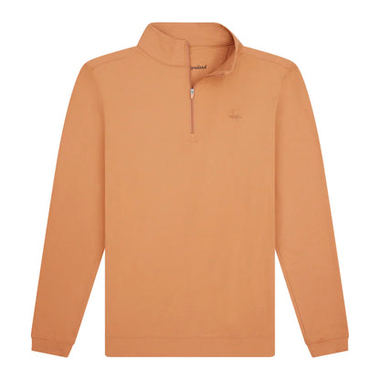 Performance Hybrid Quarter Zip- Burnt Orange