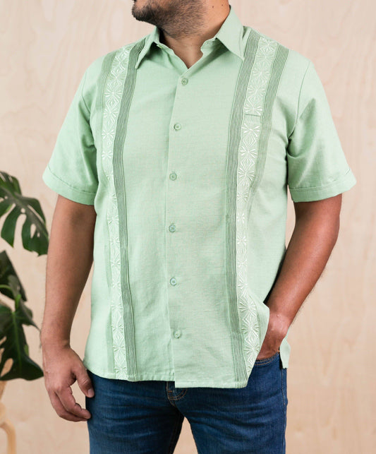 Guayabera Guayamisa Shirt - Fern Green