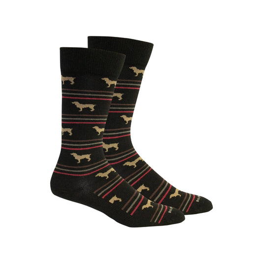 Boykin Stripe Socks: Navy