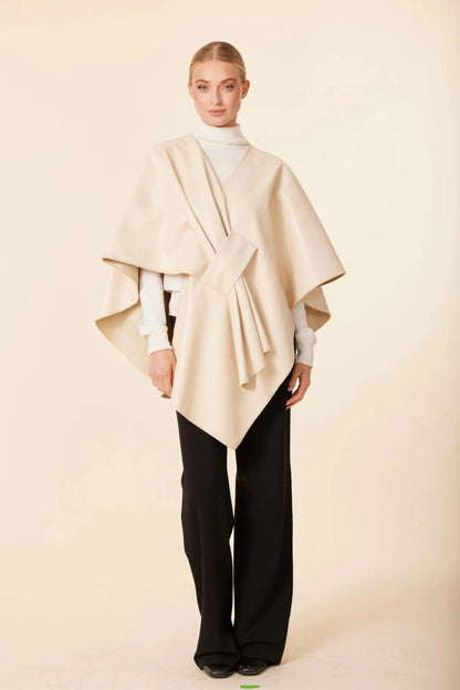 Vegan Leather Wrap- Bone