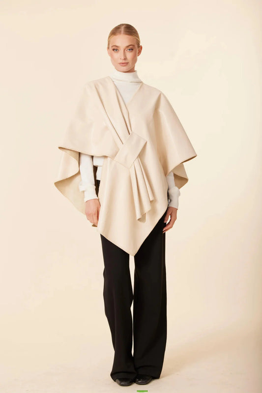 Vegan Leather Wrap- Bone