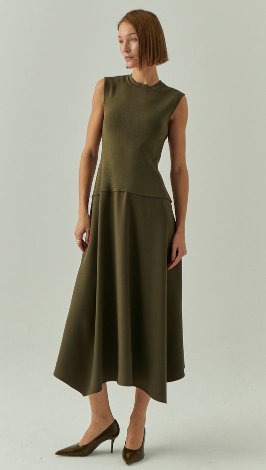Hadlee Dress- Khaki
