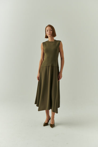 Hadlee Dress- Khaki